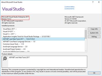 Microsoft Visual Studio 2017 version 15.5.2 + Serial
