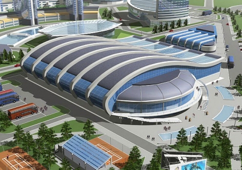 В Симферополе начали строить спортивный дворец с 2-мя бассейнами [видео]