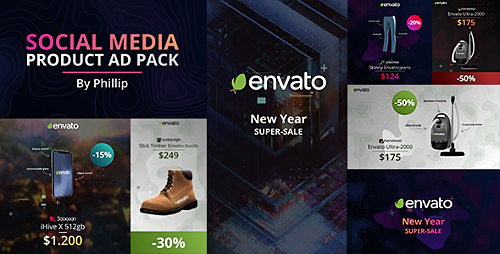 Social media product ad pack - Project for After Effects (Videohive)