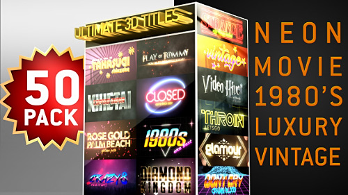 Ultimate 3D Titles Pack - Project for After Effects (Videohive)