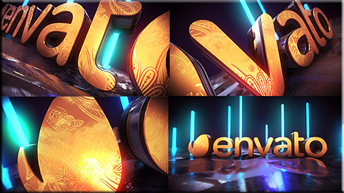 Golden Neon Logo Intro - Project for After Effects (Videohive)