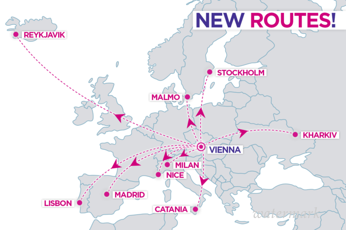 Wizz Air объявил о запуске рейсов Харьков – Вена