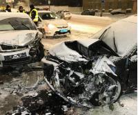 ДТП с пострадавшими в Киеве: столкнулись Audi и Skoda