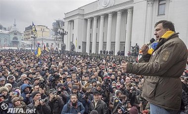 Зачистка палаточного города: Саакашвили собирает жителей нашей планеты на митинг