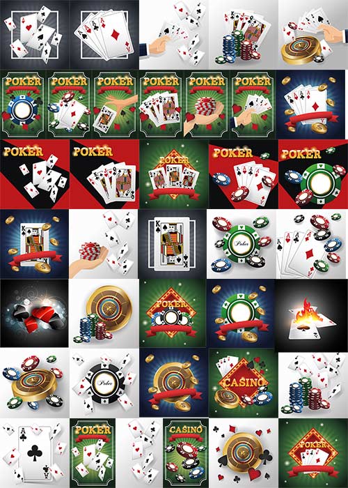      -  / Casino and poker cards - Vector