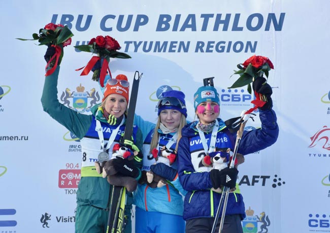 Юлия Журавок – бронзовый призер в спринте на этапе Кубка IBU в Увате
