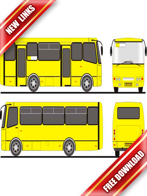Векторный автобус Богдан 092  (в натуральную величину)  рабочие ссылки, бесплатные файлообменники