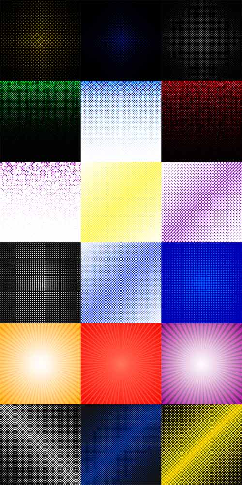     / Colored backgrounds in vector