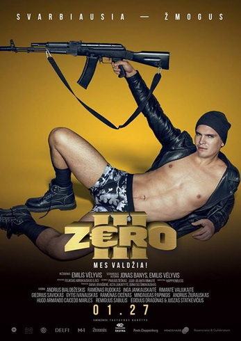Зеро III / Zero III (Эмилис Веливис / Emilis Welyvis) [2017, Литва, политическая сатира, комедия, криминал, DVDRip-AVC] + Sub Rus (porcellus) + Original Lit
