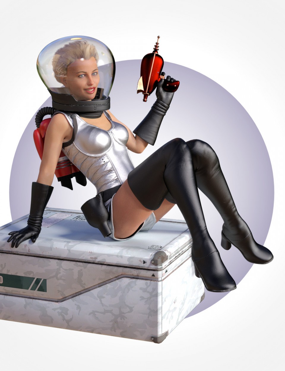 SciFi PinUp Outfit for Genesis 8 Female(s)