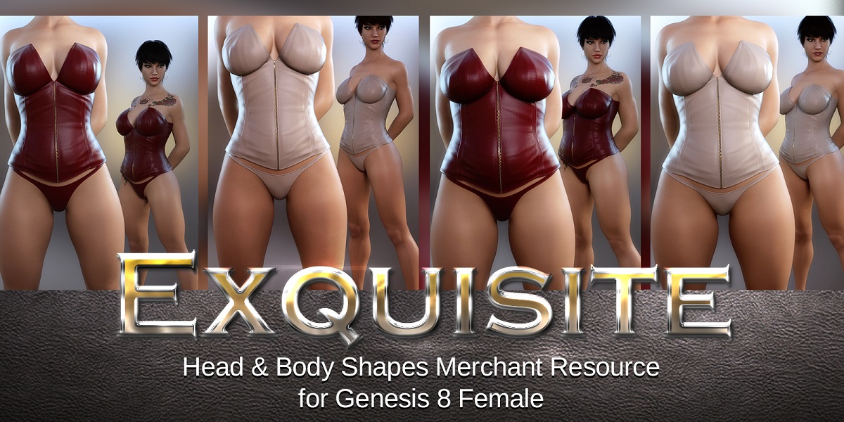 Exquisite Head & Body Merchant Resource Genesis 8 Female