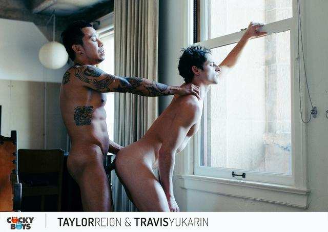 Postcards From LA  Travis Yukarin & Taylor Reign (CockyBoys) tattoo,latino,big dick