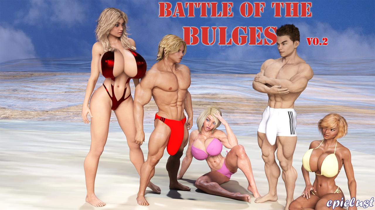 Battle of the Bulges [InProgress, 0.21] (Epiclust) [uncen] [2017, ADV, 3DCG, Huge Tits, Massive Cock, Broad Muscles, Incest, Handjob, Titjob, Vaginal Sex, Voyeurism, Dirty Talk, FootJob, Anal Sex] [eng]