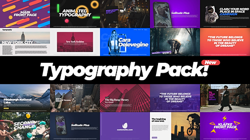 Typography Pack 22386437 - Project for After Effects (Videohive)